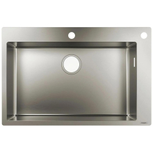 hansgrohe S71 S712-F660 Einbauspüle 660, Edelstahl
