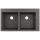 hansgrohe S51 S510-F770 Einbauspüle 370/370, Steingrau