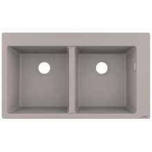hansgrohe S51 S510-F770 Einbauspüle 370/370, Betongrau