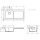 hansgrohe S51 S5110-F450 Einbauspüle 450 mit Abtropffläche rechts, Graphitschwarz