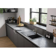 hansgrohe S52 S520-F345 Einbauspüle 345 mit Abtropffläche, Graphitschwarz
