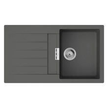 hansgrohe S52 S520-F345 Einbauspüle 345 mit Abtropffläche, Steingrau