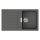 hansgrohe S52 S520-F345 Einbauspüle 345 mit Abtropffläche, Steingrau