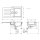 hansgrohe S52 S520-F530 Einbauspüle 345/160 mit Abtropffläche, Steingrau
