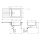 hansgrohe S52 S520-F480 Einbauspüle 480 mit Abtropffläche, Graphitschwarz