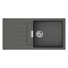 hansgrohe S52 S520-F480 Einbauspüle 480 mit Abtropffläche, Steingrau