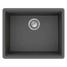 hansgrohe S53 S530-F500 Einbauspüle 500 mit manueller Ablaufgarnitur, Steingrau