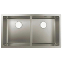 hansgrohe S71 S719-U765 Unterbauspüle 370/370, Edelstahl