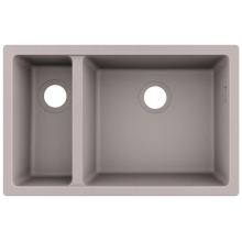 hansgrohe S51 S510-U635 Unterbauspüle 180/450, Betongrau