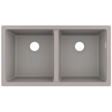 hansgrohe S51 S510-U770 Unterbauspüle 370/370, Betongrau