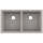 hansgrohe S51 S510-U770 Unterbauspüle 370/370, Betongrau