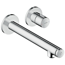 AXOR Uno Waschtischmischer Unterputz für Wandmontage Select mit Auslauf 221 mm, Chrom
