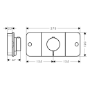 AXOR One Thermostatmodul Unterputz für 2...
