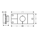 AXOR One Thermostatmodul Unterputz für 3...