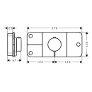 AXOR One Thermostatmodul Unterputz für 3...
