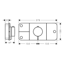 AXOR One Thermostatmodul Unterputz für 3...