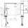 AXOR Edge Einhebel-Waschtischmischer 190 mit Push-Open Ablaufgarnitur - Diamantschliff, Chrom