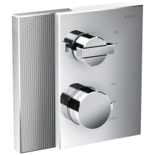 AXOR Edge Thermostat Unterputz mit Absperrventil - Diamantschliff, Chrom