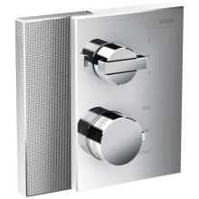 AXOR Edge Thermostat Unterputz mit Ab- und Umstellventil - Diamantschliff, Chrom