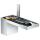 AXOR MyEdition Einhebel-Waschtischmischer 70 mit Push-Open Ablaufgarnitur ohne Platte, Chrom