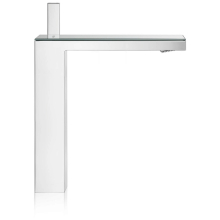 AXOR MyEdition Einhebel-Waschtischmischer 230 für Aufsatzwaschtische mit Push-Open Ablaufgarnitur, Chrom/Spiegelglas
