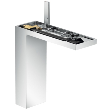 AXOR MyEdition Einhebel-Waschtischmischer 230 für Aufsatzwaschtische mit Push-Open Ablaufgarnitur ohne Platte, Chrom