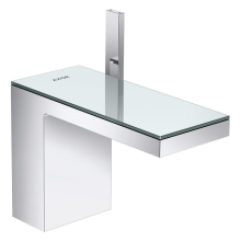 AXOR MyEdition Einhebel-Waschtischmischer 110 mit Push-Open Ablaufgarnitur, Chrom/Spiegelglas