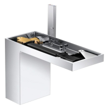 AXOR MyEdition Einhebel-Waschtischmischer 110 mit Push-Open Ablaufgarnitur ohne Platte, Chrom