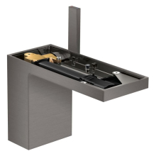 AXOR MyEdition Einhebel-Waschtischmischer 110 mit Push-Open Ablaufgarnitur ohne Platte, Brushed Black Chrome