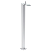 AXOR MyEdition Einhebel-Waschtischmischer bodenstehend mit Push-Open Ablaufgarnitur, Chrom/Spiegelglas