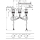AXOR MyEdition 3-Loch Waschtischarmatur 70 mit Push-Open Ablaufgarnitur ohne Platte, Chrom
