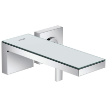 AXOR MyEdition Einhebel-Waschtischmischer Unterputz für Wandmontage mit Auslauf 221 mm, Chrom/Spiegelglas