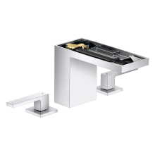 AXOR MyEdition 3-Loch Waschtischarmatur 110 mit Push-Open Ablaufgarnitur ohne Platte, Chrom