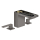 AXOR MyEdition 3-Loch Waschtischarmatur 110 mit Push-Open Ablaufgarnitur ohne Platte, Brushed Black Chrome