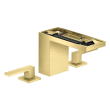 AXOR MyEdition 3-Loch Waschtischarmatur 110 mit Push-Open Ablaufgarnitur ohne Platte, Brushed Brass