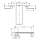 AXOR MyEdition 3-Loch Waschtischarmatur Unterputz für Wandmontage mit Auslauf 221 mm, Chrom/Spiegelglas