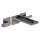 AXOR MyEdition 3-Loch Waschtischarmatur Unterputz für Wandmontage mit Auslauf 221 mm, ohne Platte, Polished Black Chrome