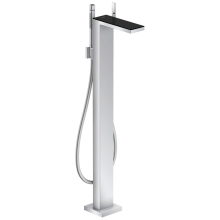 AXOR MyEdition Einhebel-Wannenmischer bodenstehend, Chrom/Schwarzglas