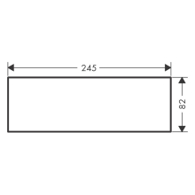 AXOR MyEdition Platte 245 Metall, Mattschwarz