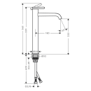 AXOR One Einhebel-Waschtischmischer 260 mit Hebelgriff...