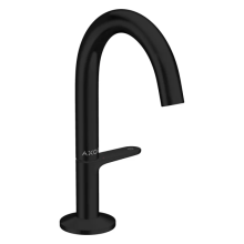 AXOR One Waschtischmischer Select 140 mit Push-Open Ablaufgarnitur, Mattschwarz