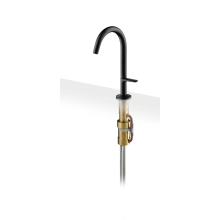 AXOR One Waschtischmischer Select 170 mit Push-Open Ablaufgarnitur, Mattschwarz