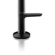 AXOR One Waschtischmischer Select 170 mit Push-Open Ablaufgarnitur, Mattschwarz