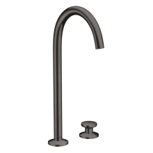AXOR One 2-Loch Waschtischmischer Select 260 mit Push-Open Ablaufgarnitur, Brushed Black Chrome