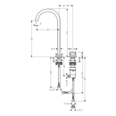 AXOR One 2-Loch Waschtischmischer Select 260 mit...