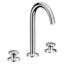 AXOR One 3-Loch Waschtischarmatur Select 170 mit Push-Open Ablaufgarnitur, Chrom