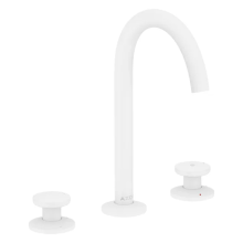 AXOR One 3-Loch Waschtischarmatur Select 170 mit Push-Open Ablaufgarnitur, Mattweiß