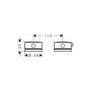 AXOR One 2-Loch Wannenrandarmatur mit Thermostat, Brushed...