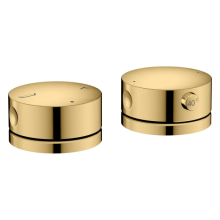 AXOR One 2-Loch Wannenrandarmatur mit Thermostat, Polished Gold Optic