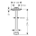 AXOR One Deckenanschluss 300 mm für Kopfbrause 280 2jet, Mattschwarz